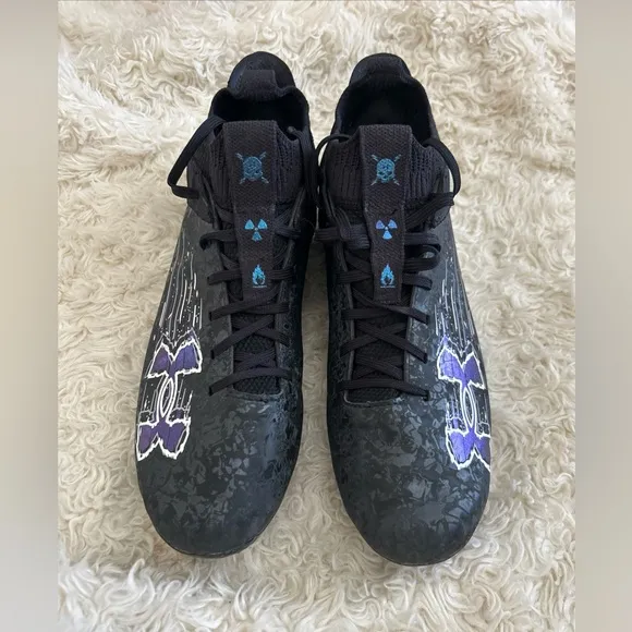 Black and Blue Athletic Shoes
