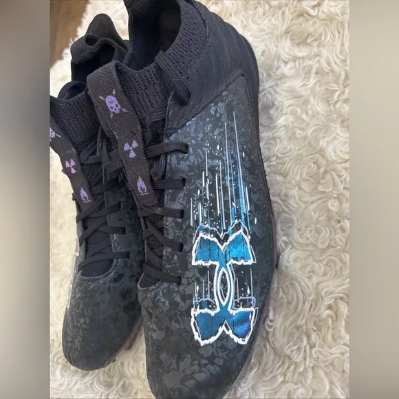 Black and Blue Athletic Shoes