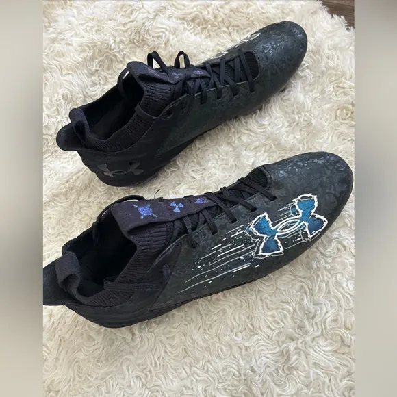 Black and Blue Athletic Shoes