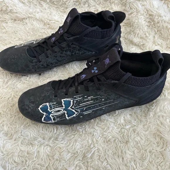 Black and Blue Athletic Shoes