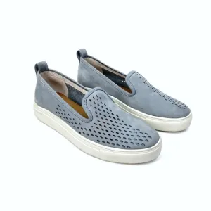 BLACKSTONE RL68 Winter Sky Perforated Slip On Nubuck Leather Blue 38