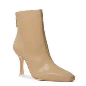 BLACK SUEDE STUDIO Laura in Porcini Patent Ankle Heeled Bootie