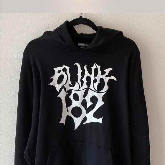 Blink 182 Black Graphic Hoodie - NWT