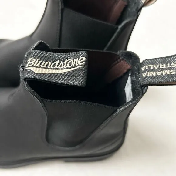 Blundstone Women’s Dress Chelsea Boots Premium Black Leather Size 5.5 AU 8.5 US