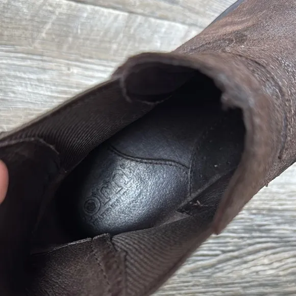 Born Hemlock Castagno Leather Boots Chelsea Boots, 9.5