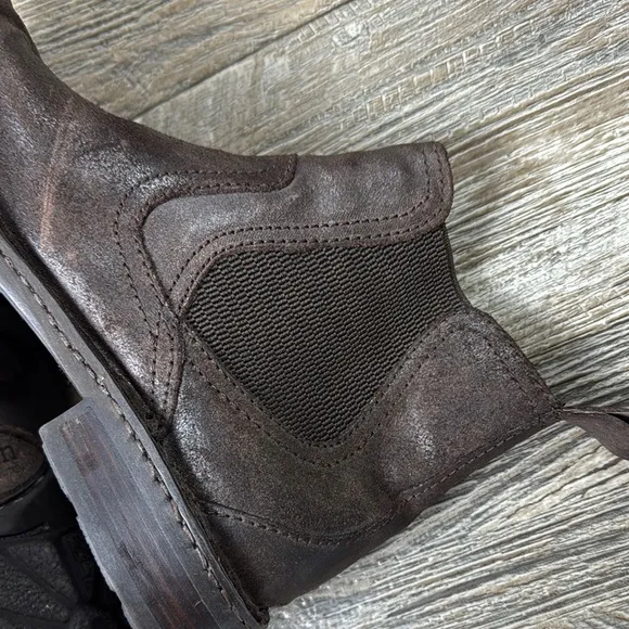 Born Hemlock Castagno Leather Boots Chelsea Boots, 9.5