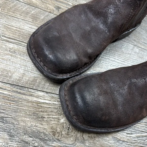 Born Hemlock Castagno Leather Boots Chelsea Boots, 9.5