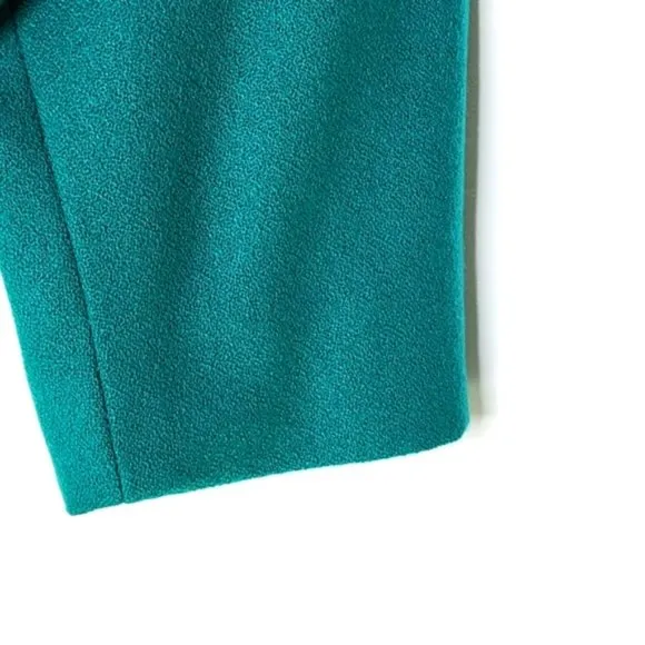 Botique vintage jacket coat wool Size 10 rare teal green designer Tracy Saywell