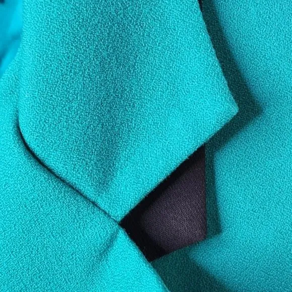 Botique vintage jacket coat wool Size 10 rare teal green designer Tracy Saywell