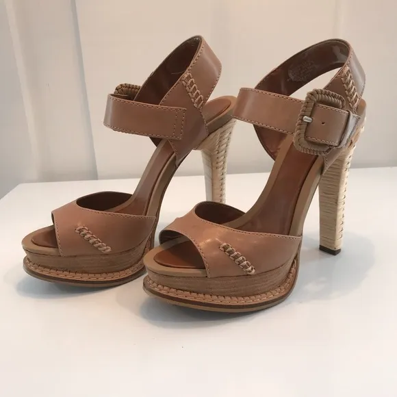 Boutique 9 Sandals with Wicker Weave Heels