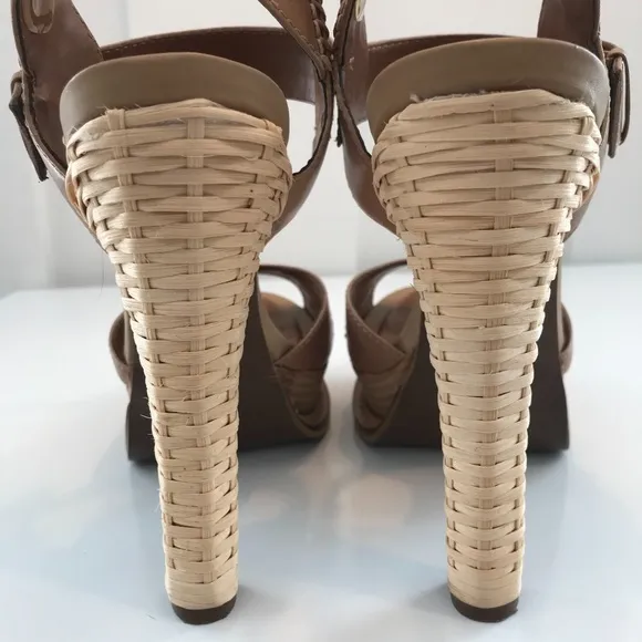 Boutique 9 Sandals with Wicker Weave Heels