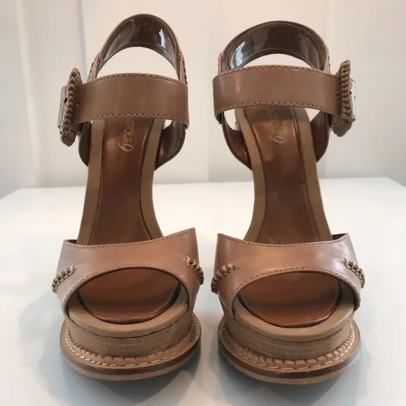 Boutique 9 Sandals with Wicker Weave Heels