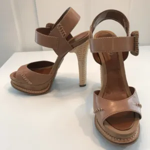 Boutique 9 Sandals with Wicker Weave Heels
