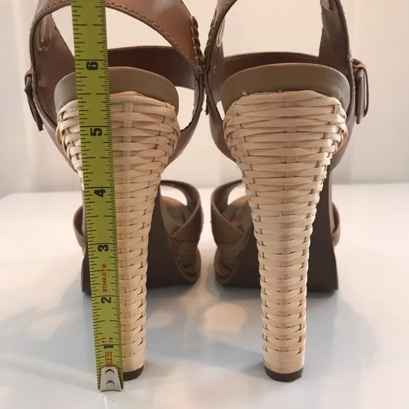 Boutique 9 Sandals with Wicker Weave Heels
