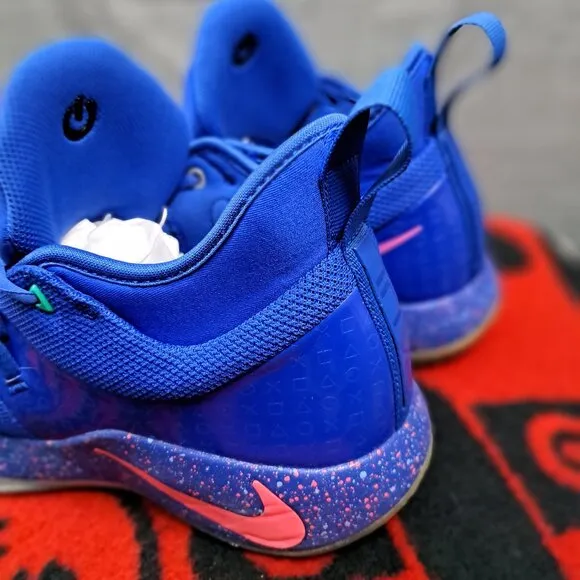 bq8388-900 Paul George Nike Shoes PG 2.5 PlayStation Blue Size 11.5