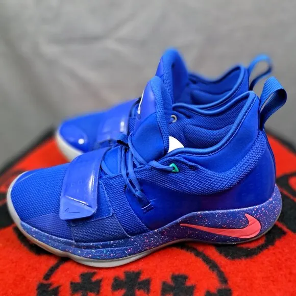 bq8388-900 Paul George Nike Shoes PG 2.5 PlayStation Blue Size 11.5