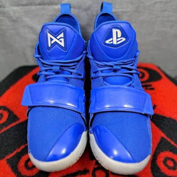 bq8388-900 Paul George Nike Shoes PG 2.5 PlayStation Blue Size 11.5