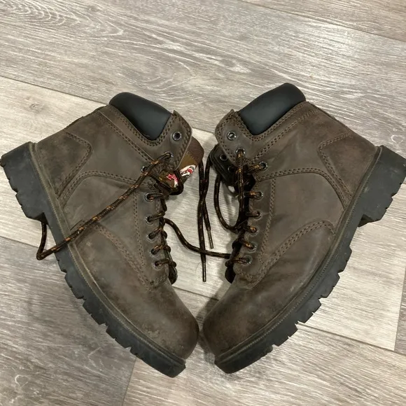 Brahma Brown Boots Men’s 6 Lace Up Work Boots