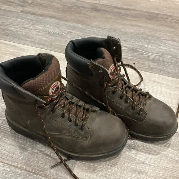 Brahma Brown Boots Men’s 6 Lace Up Work Boots