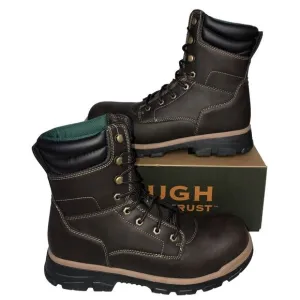 Brahma Men's Koa Brown 8&quot; Steel Toe Work Boots Size 9.5 New with Tags