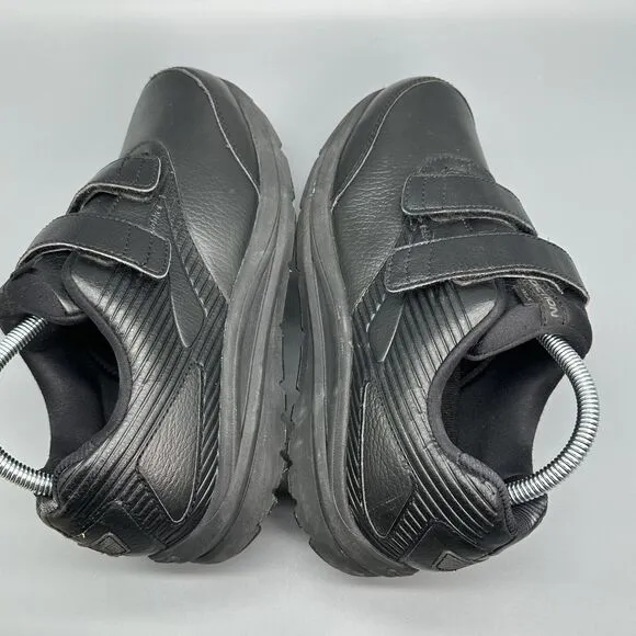 Brooks Addiction Walker Men's Size 9 D Wide Comfort Shoe Black Hook &amp; Loop