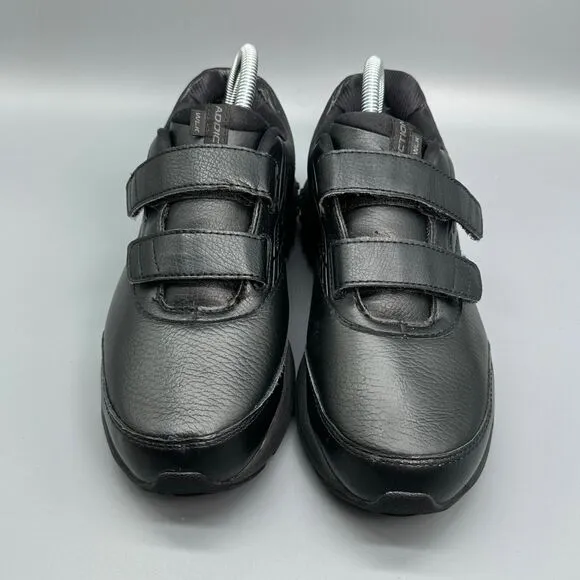 Brooks Addiction Walker Men's Size 9 D Wide Comfort Shoe Black Hook &amp; Loop