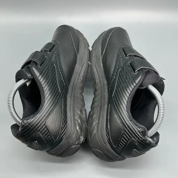 Brooks Addiction Walker Men's Size 9 D Wide Comfort Shoe Black Hook &amp; Loop