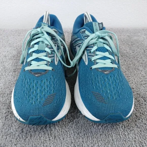Brooks Adrenaline GTS 19 Womens Size 10 Running Shoes Turquoise Blue Trainers