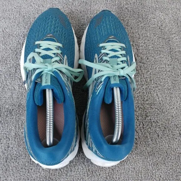 Brooks Adrenaline GTS 19 Womens Size 10 Running Shoes Turquoise Blue Trainers