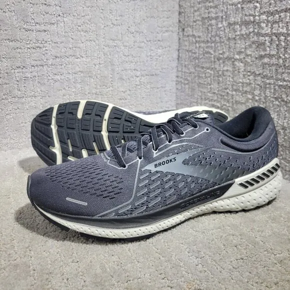 Brooks Adrenaline GTS 21 Men's Size 11 Narrow US Gray Running Shoes 1103491B093