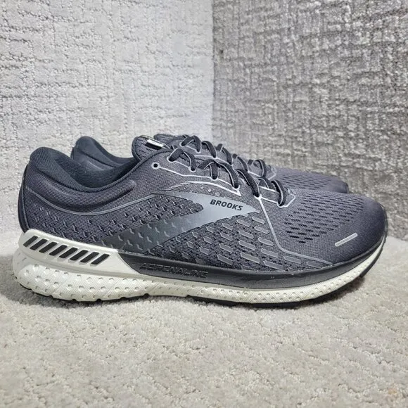 Brooks Adrenaline GTS 21 Men's Size 11 Narrow US Gray Running Shoes 1103491B093