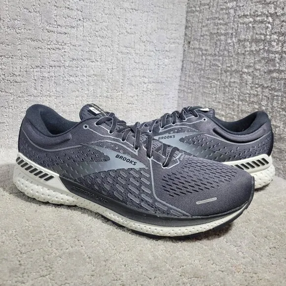 Brooks Adrenaline GTS 21 Men's Size 11 Narrow US Gray Running Shoes 1103491B093