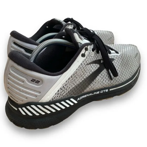 Brooks Adrenaline GTS 22 Mens Size 12 Gray Black Athletic Shoes‎ 1103661D135