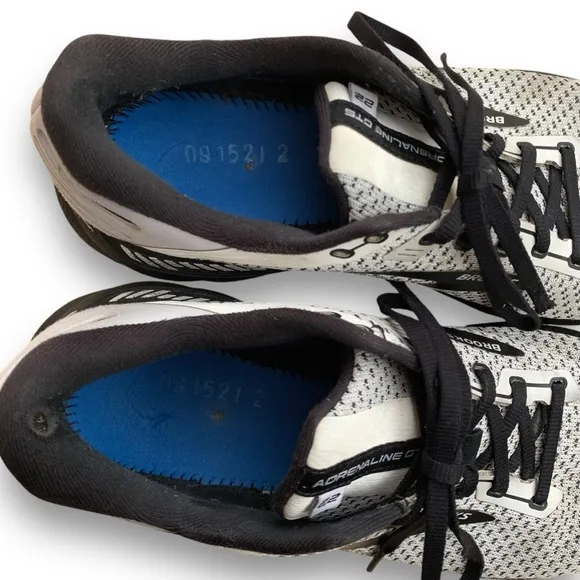 Brooks Adrenaline GTS 22 Mens Size 12 Gray Black Athletic Shoes‎ 1103661D135