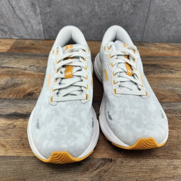 Brooks Adrenaline GTS 23 Size 7.5 Womens Sunflower White Grey Running Shoes