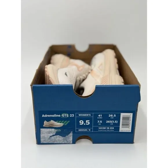 Brooks Adrenaline GTS 23 Running Shoes Crystal Women's Size 9.5 M New