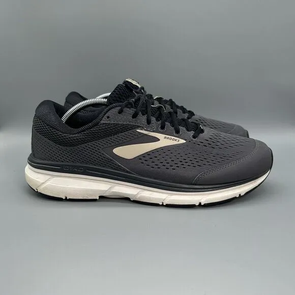 Brooks Dyad 10 Running Shoes Men's Size 11.5 D Gray Athletic Casual Sneakers
