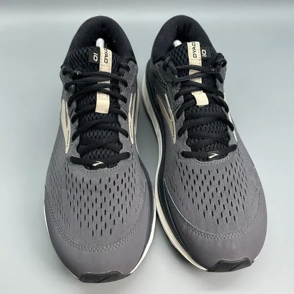 Brooks Dyad 10 Running Shoes Men's Size 11.5 D Gray Athletic Casual Sneakers