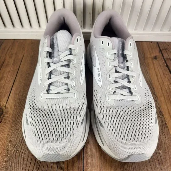 Brooks Ghost 15 1203801B112 Womens Sz 10 B Gray Athletic Running Sneakers Shoes
