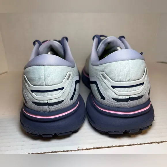 Brooks Ghost 15 Comfy Running Shoes / 9 Wide Blue Pink