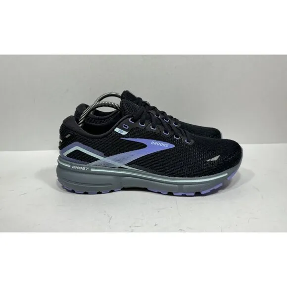 Brooks Ghost 15 Women’s Size 10 Running Shoes 1203801B011 Black Purple