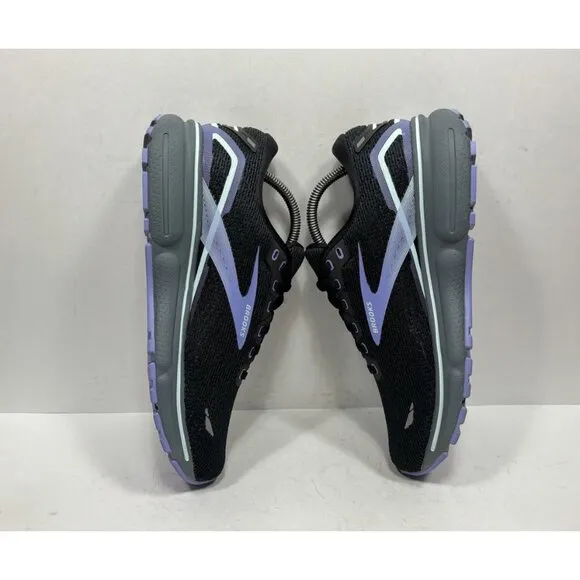 Brooks Ghost 15 Women’s Size 10 Running Shoes 1203801B011 Black Purple