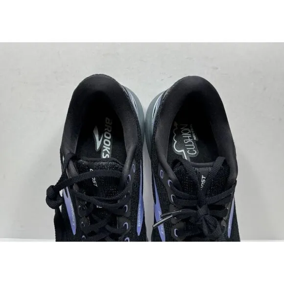 Brooks Ghost 15 Women’s Size 10 Running Shoes 1203801B011 Black Purple