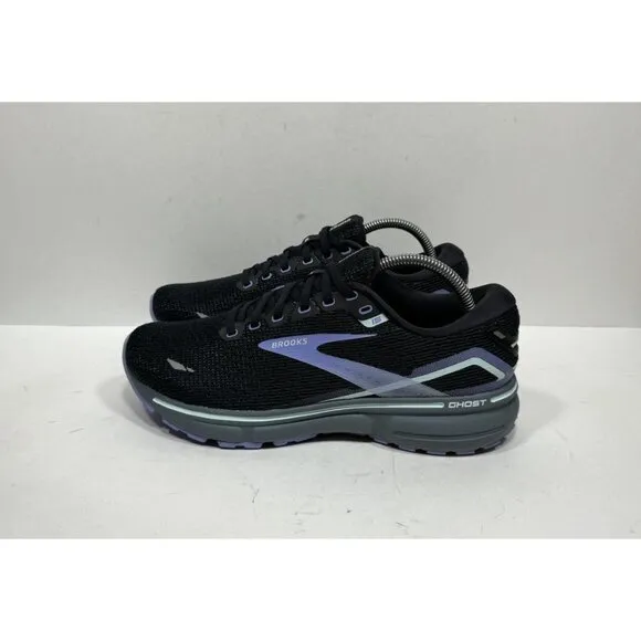 Brooks Ghost 15 Women’s Size 10 Running Shoes 1203801B011 Black Purple