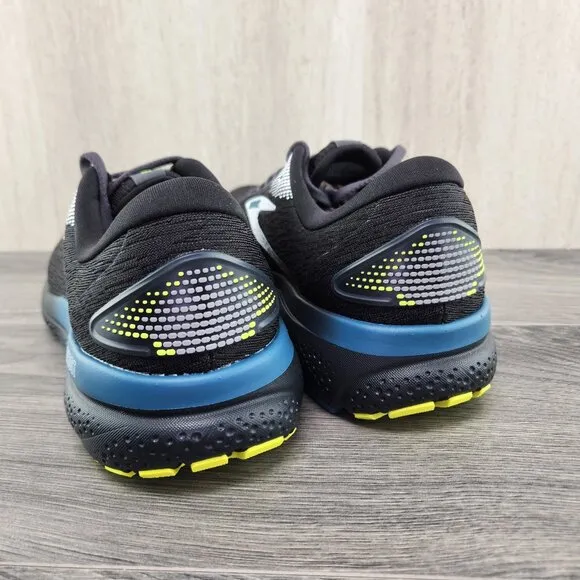 Brooks Ghost 16 Size 14 Mens Black Ebony Blue Athletic Casual Running Shoes