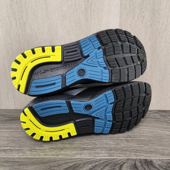 Brooks Ghost 16 Size 14 Mens Black Ebony Blue Athletic Casual Running Shoes