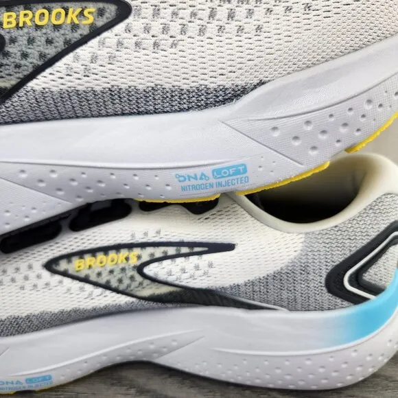 Brooks Glycerin 21 Size 10 Mens Coconut Forged Iron Grey Black Casual Shoes