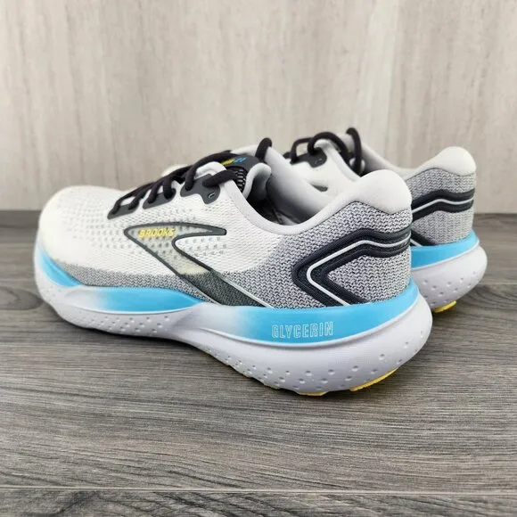 Brooks Glycerin 21 Size 10 Mens Coconut Forged Iron Grey Black Casual Shoes