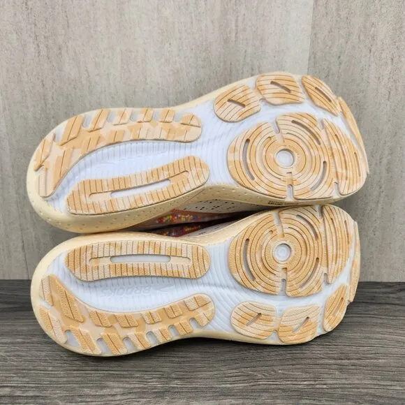 Brooks Glycerin 21 Snow Dawn Straw Size 10.5 Mens Grey Running Casual Shoes