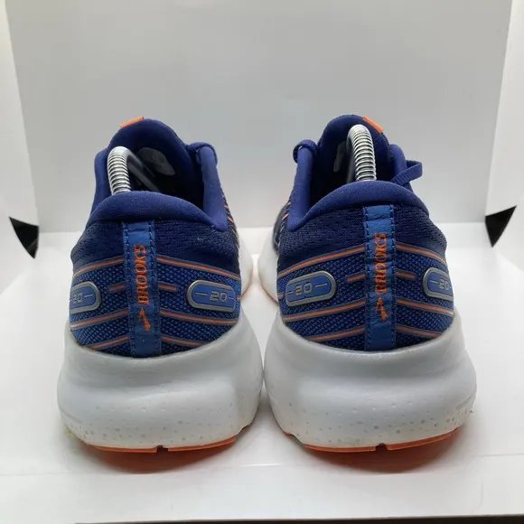 Brooks Glycerin GTS 20  Mens 10  Blue Orange Athletic Running Shoes Sneakers